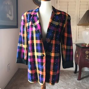 Checkered blazer